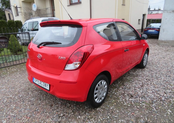 Hyundai i20 cena 14999 przebieg: 132341, rok produkcji 2012 z Zabłudów małe 326